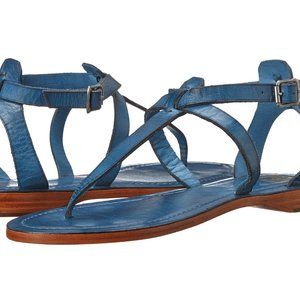 New never worn FRYE Rachel T-strap Ocean Sandals
